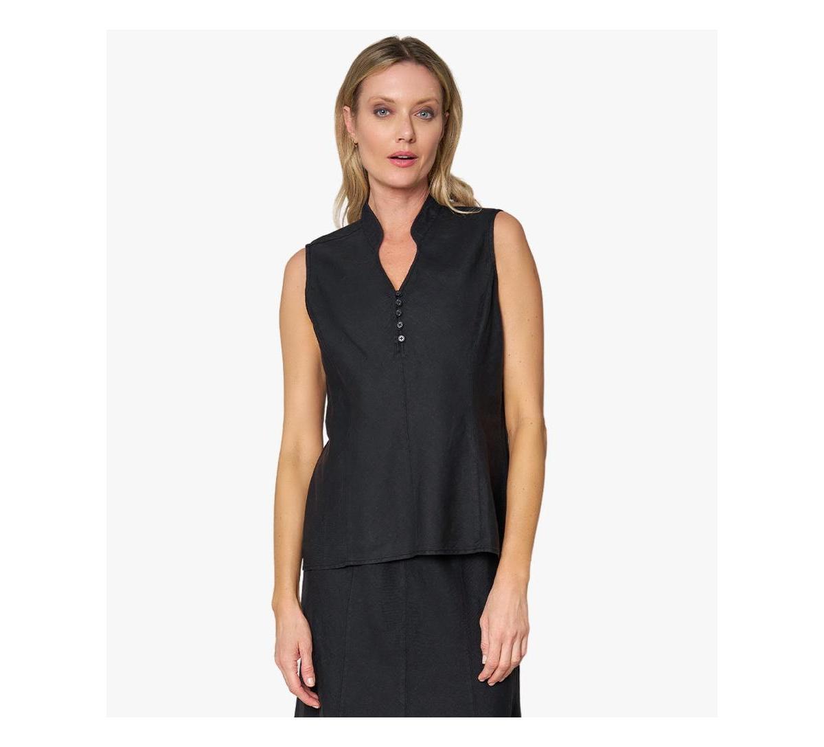 Stella Carakasi Womens Linen Sleeveless In Line Top Product Image