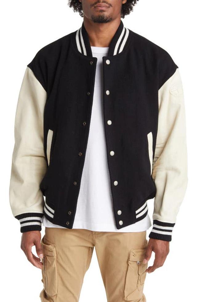 L-franz Colour-block Bomber Jacket In Multicolor Product Image