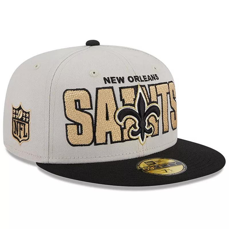 Mens New Era Stone New Orleans Saints 2023 Nfl Draft On Stage 59FIFTY Fitted Hat - Stone Product Image