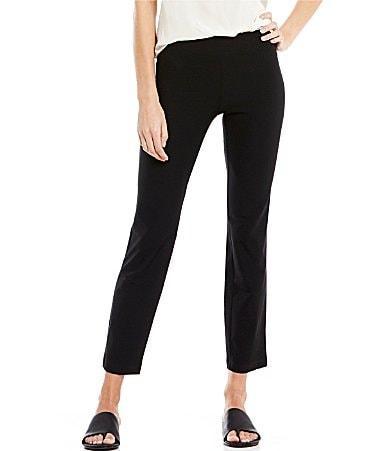 Eileen Fisher Stretch Crepe Slim Ankle Pants Product Image