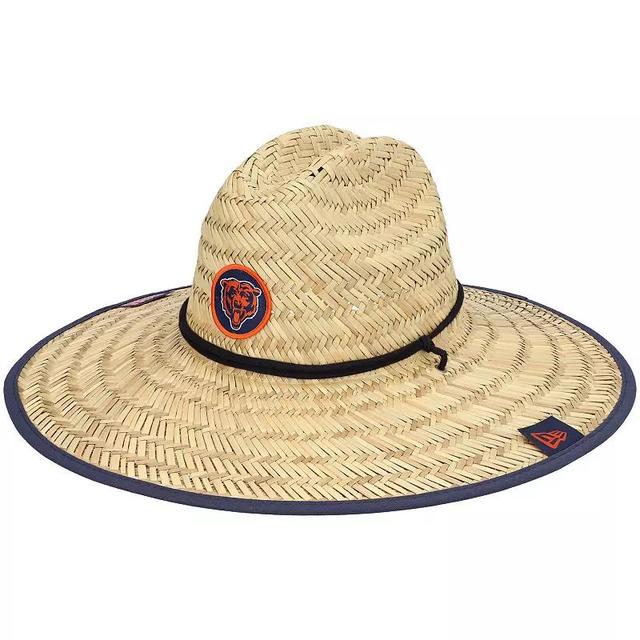 Mens New Era Natural Chicago Bears 2021 NFL Training Camp Official Straw Lifeguard Hat Product Image