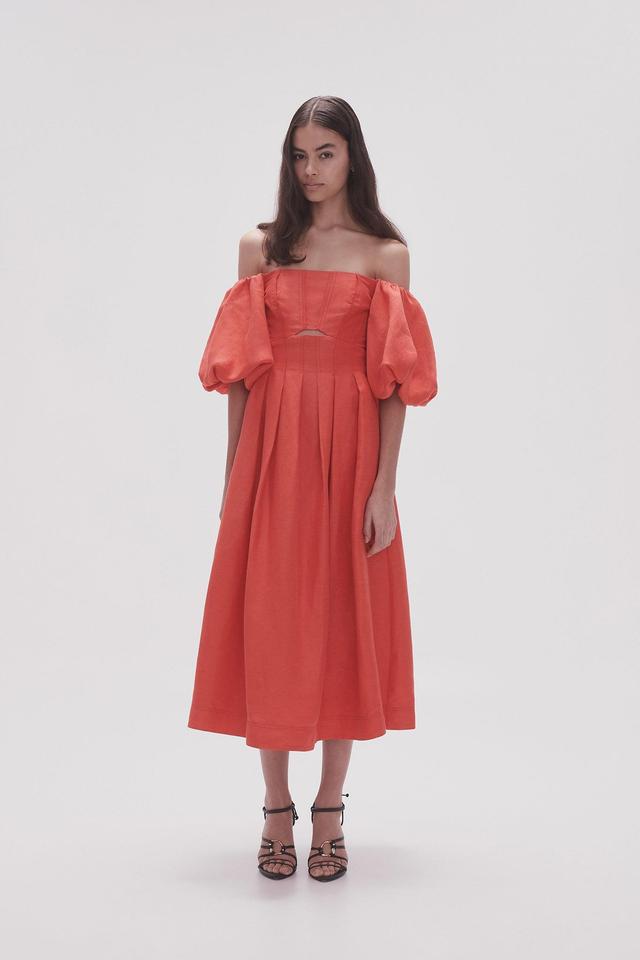 Eugenie Off Shoulder Midi Dress Product Image