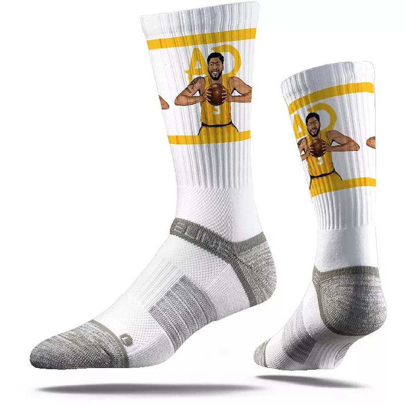 Mens Strideline Anthony Davis Los Angeles Lakers Premium Player Action Full Sub Crew Socks Product Image