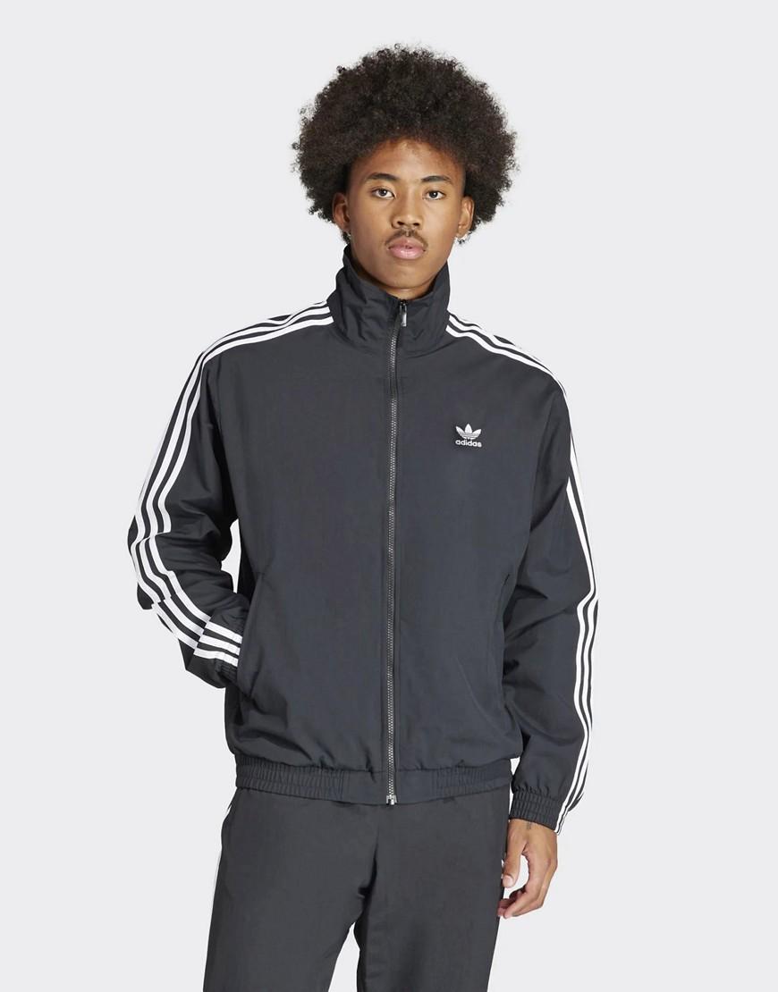 adidas Adicolor Woven Firebird Track Top Black XL Mens Product Image