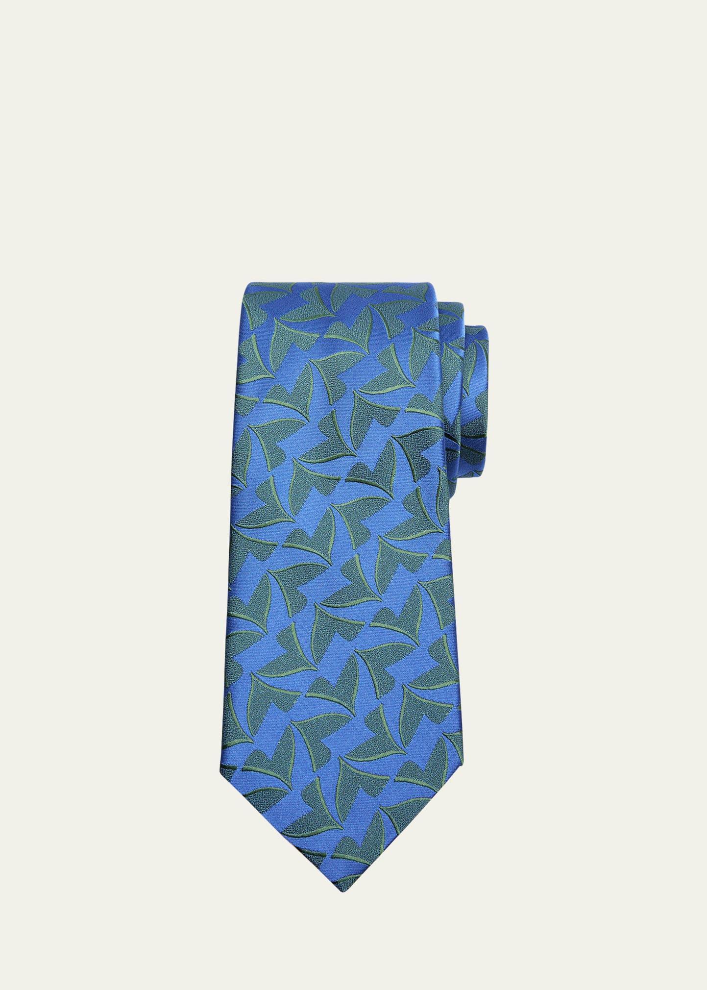 Mens Geometric Jacquard Tie Product Image