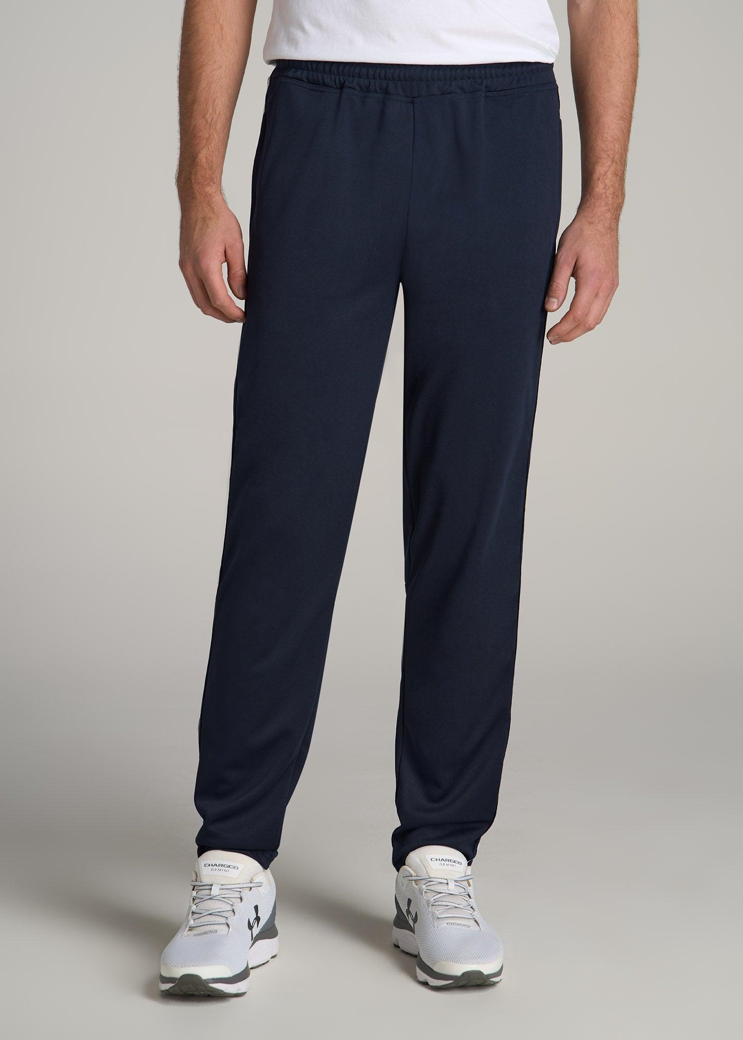 Athletic Stripe Pants for Tall Men in Navy Male Product Image