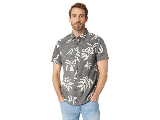 VISSLA Mysto Crypto Eco Short Sleeve Woven (Phantom) Men's Clothing Product Image