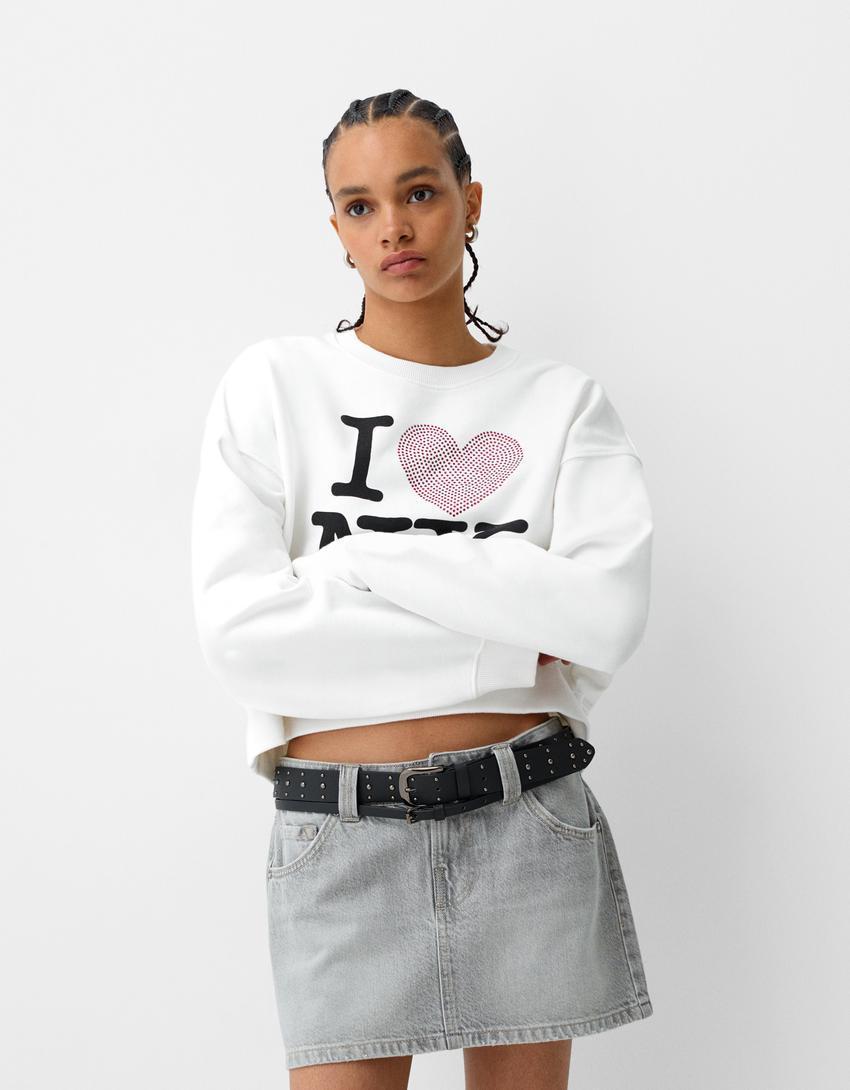 I Love New York long sleeve sweater product image