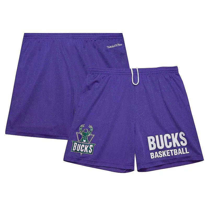 Mens Mitchell & Ness Milwaukee Bucks Hardwood Classics Gameday Mesh Shorts Product Image