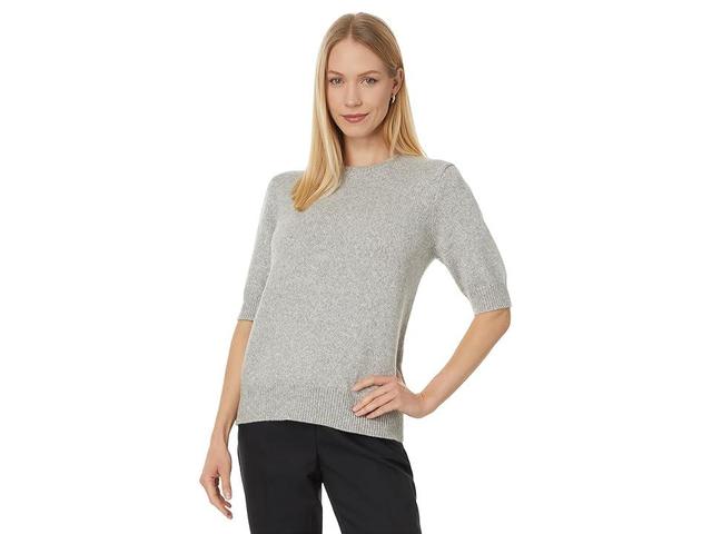 Elliott Lauren Better Half - Crew neck sweater with Elbow Length Sleeves (Grey) Women's Sweater Product Image