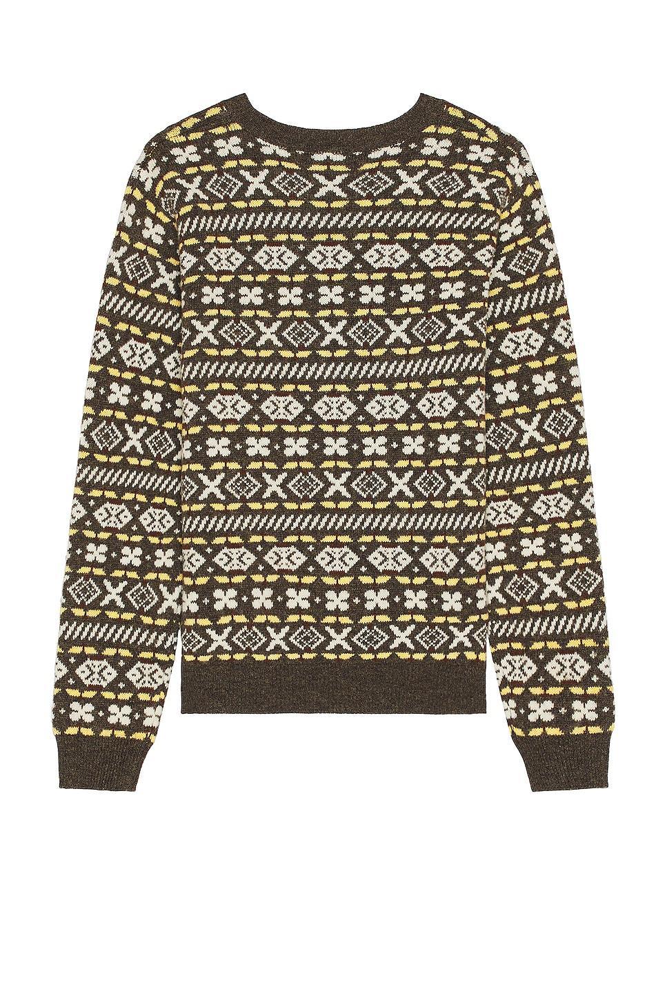 A.P.C. John Sweater in Khaki - Brown. Size XL/1X (also in ). Product Image