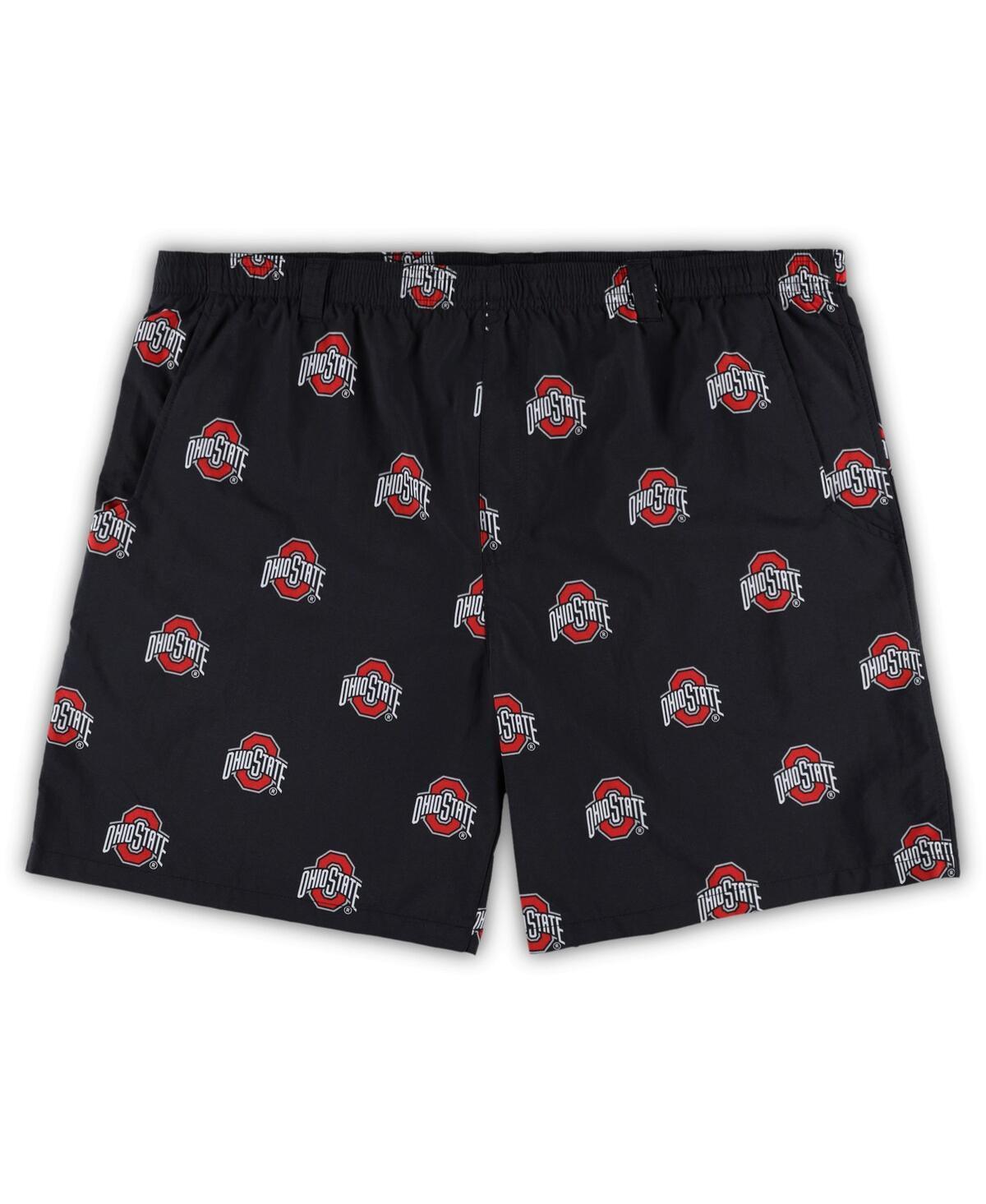 Mens Columbia Ohio State Buckeyes Big & Tall Backcast II Allover Print Omni-Shade Shorts Product Image