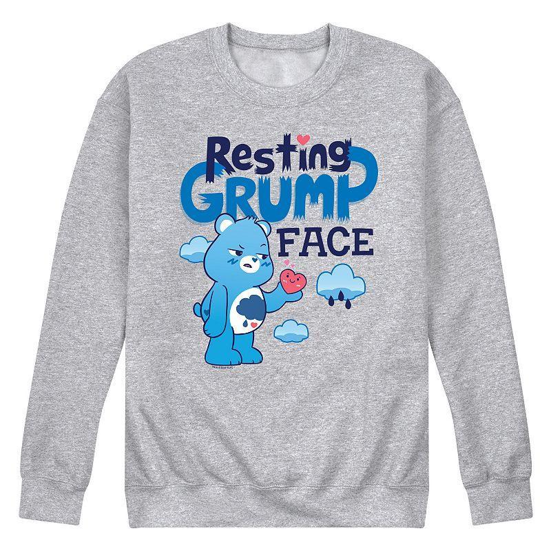 Mens Care Bears Unlock The Magic Resting Grump Face Fleece Sweatshirt Product Image