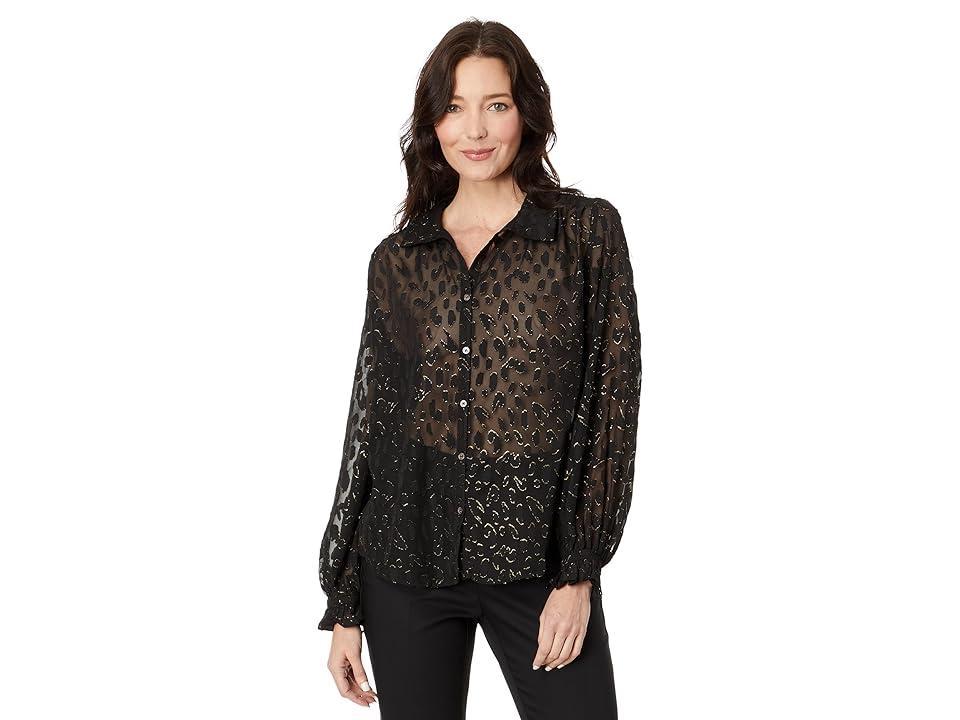 Vince Camuto Collared Blouse with Wrist Tie (Rich ) Women's Clothing product image