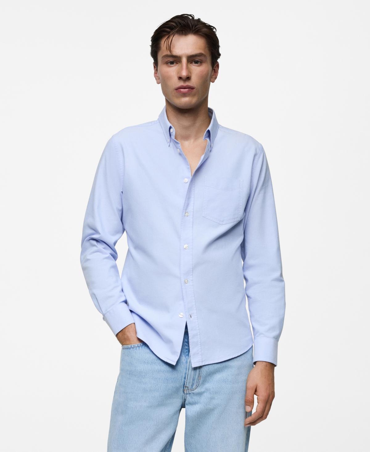 Mango Mens Oxford Cotton Shirt Product Image