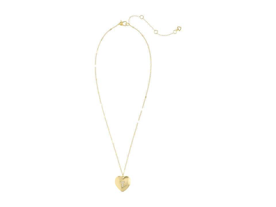 Kate Spade New York J Heart Locket (Clear Necklace Product Image