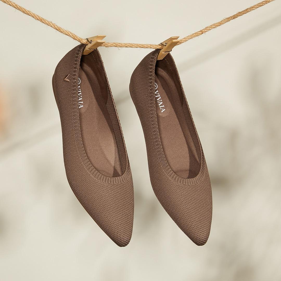 Pointed-Toe Ballet Flats (Aria 5°) Product Image