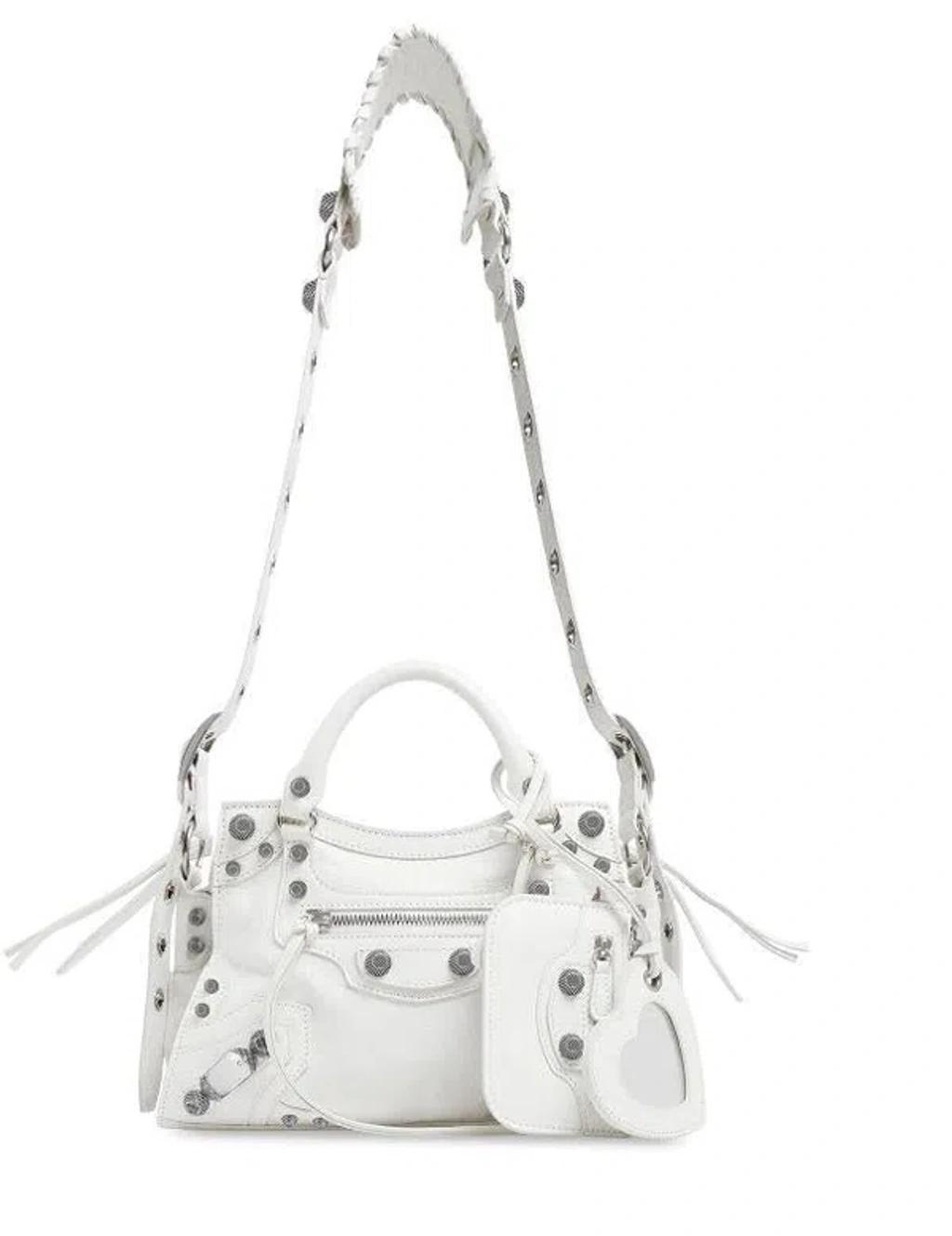 White Le Cagole Small Satchel Bag Product Image