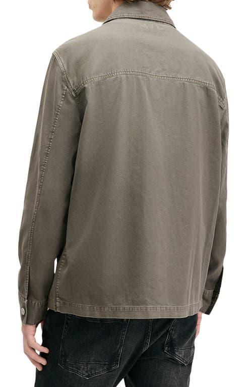 ALLSAINTS Nevis Cotton Twill Chore Jacket In Bancha Green Product Image