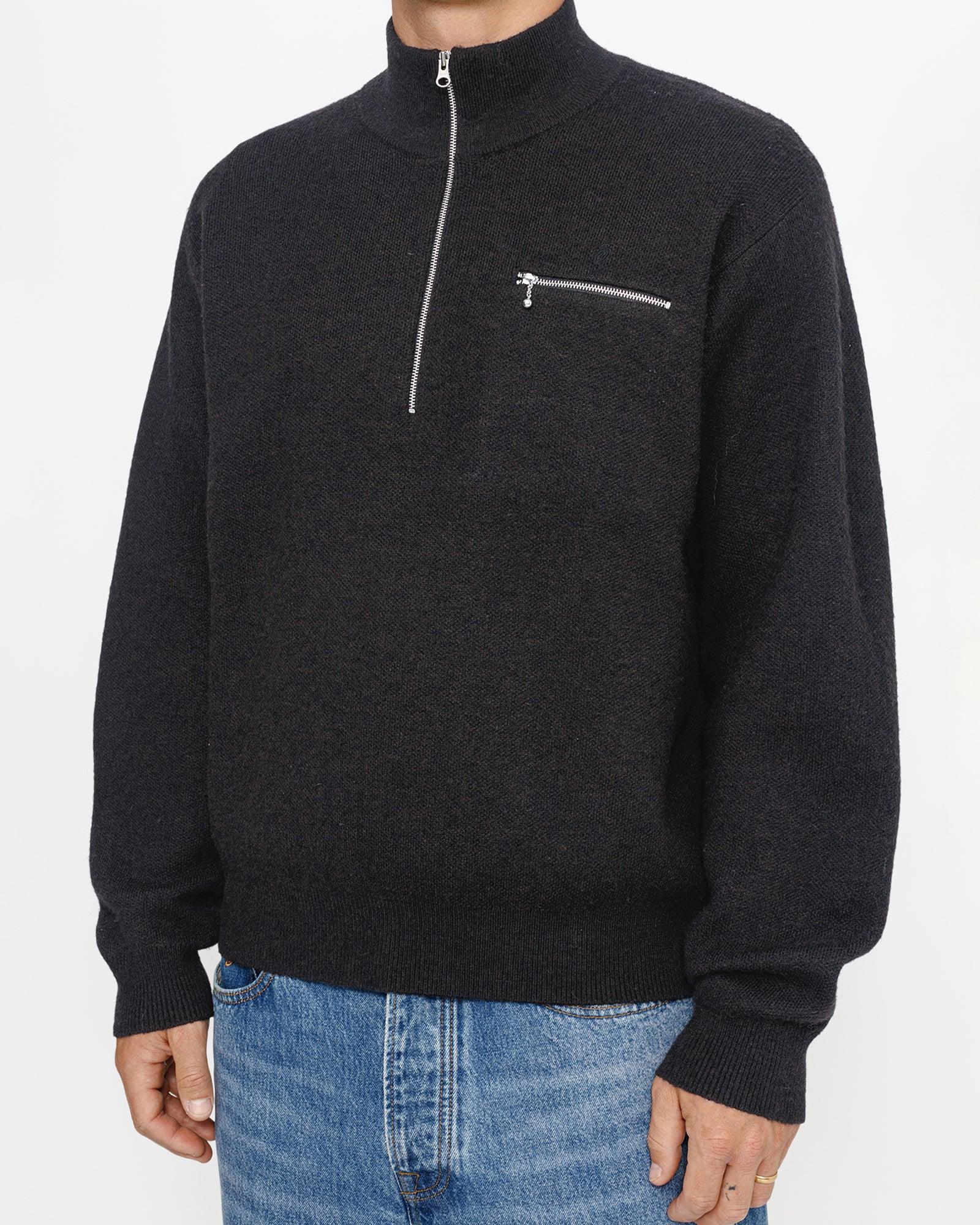 HALF ZIP MOCK NECK SWEATER Male Product Image