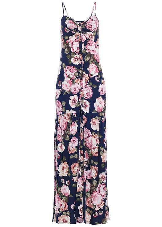 Button-Front Maxi Dress Product Image