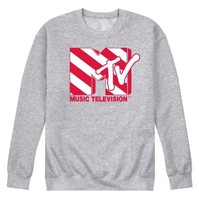 Mens MTV Candy Cane Logo Fleece Sweatshirt Product Image