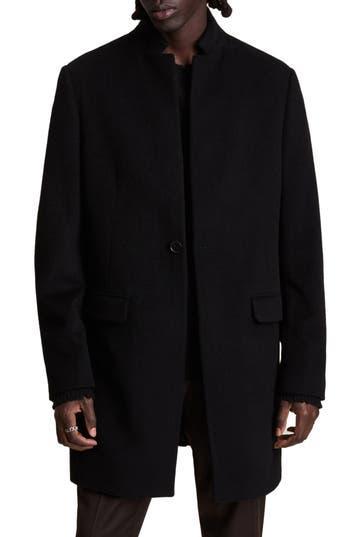 Manor Wool Overcoat In Black Product Image