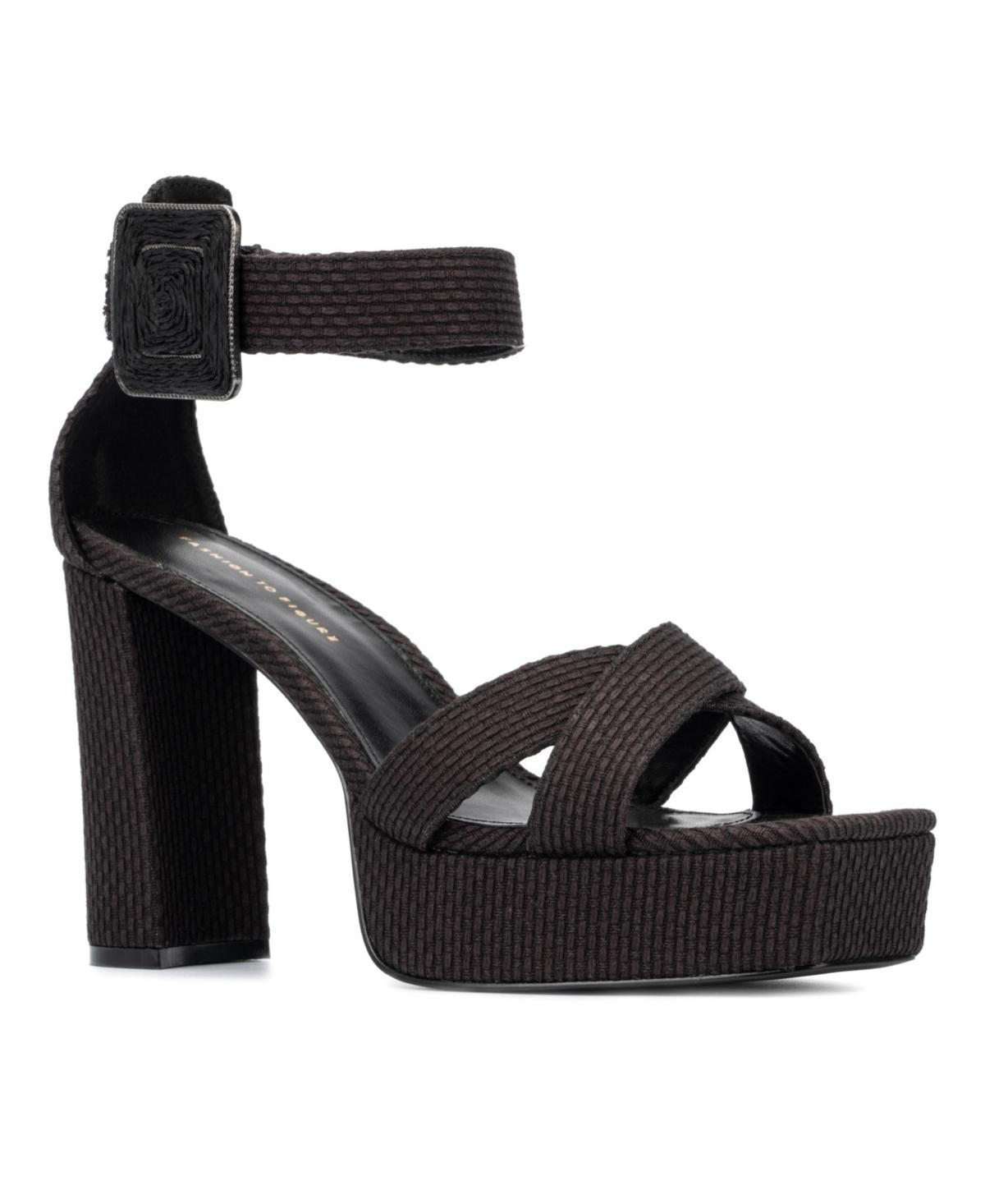 Fashion To Figure Womens Layla Wide Width Heels Sandals Product Image