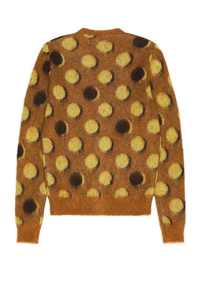 Amiri Polkadot Cardigan in Brown Product Image