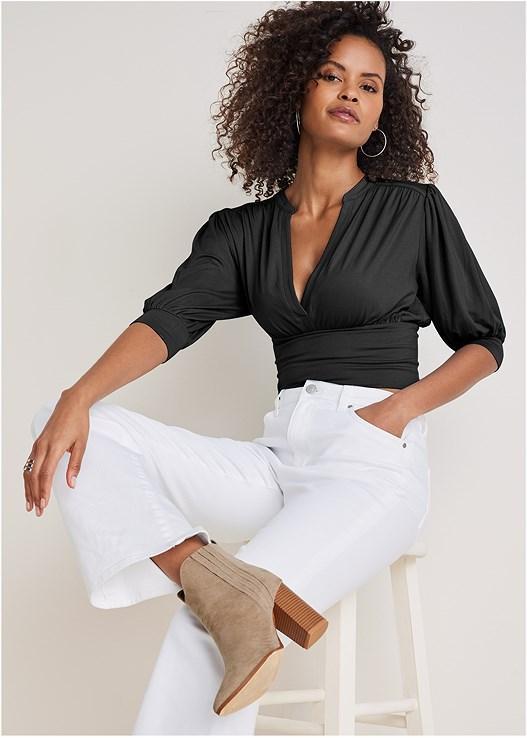 V-Neck Puff Sleeve Top product image