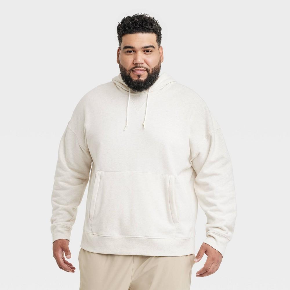 Mens Big Cotton Fleece Hooded Sweatshirt - All in Motion Product Image