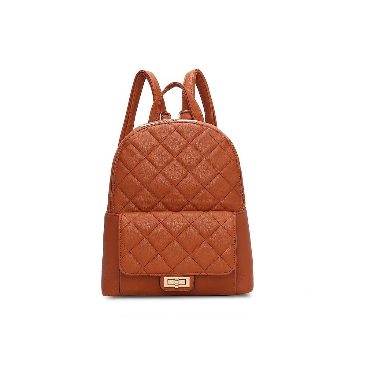 Mkf Collection Dimitria Quilted and Smooth Women s Backpack by Mia K Product Image