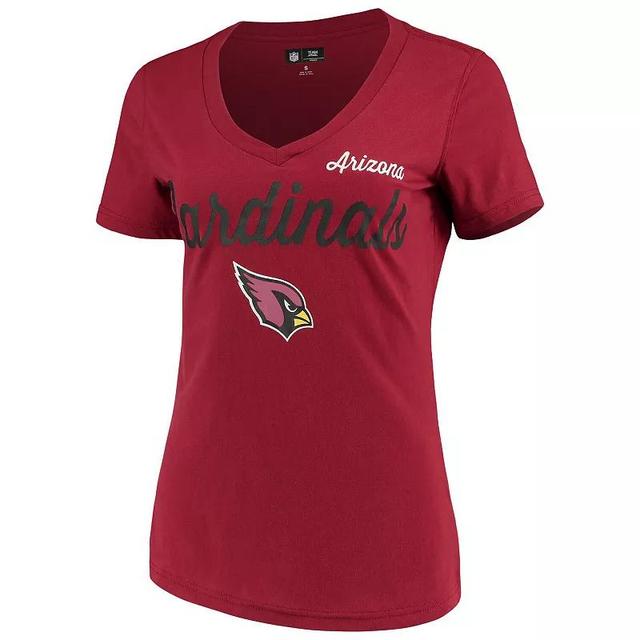 Womens G-III 4Her by Carl Banks Cardinal Arizona Cardinals Post Season V-Neck T-Shirt Product Image