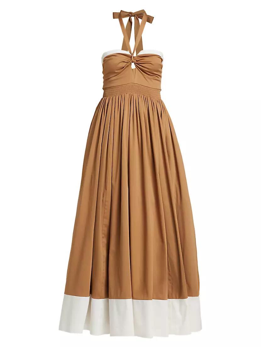 Beatrix Sweetheart Tie-Neck Maxi Dress Product Image