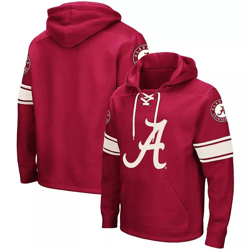 Mens Colosseum Crimson Alabama Crimson Tide 2.0 Lace-Up Pullover Hoodie ALA Red Product Image