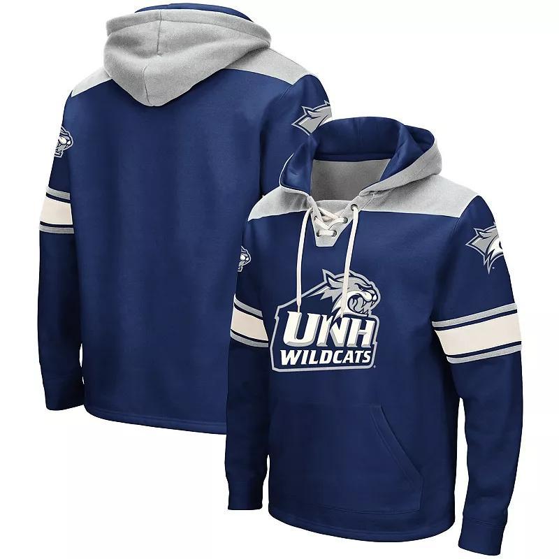 Mens Colosseum Navy New Hampshire Wildcats 2.0 Lace-Up Hoodie Blue Product Image