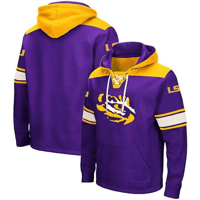 Mens Colosseum Purple LSU Tigers 2.0 Lace-Up Pullover Hoodie Product Image