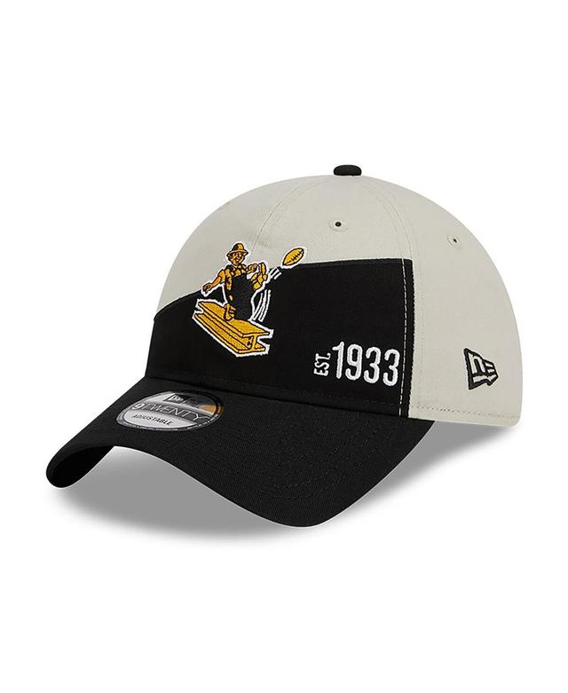 Mens New Era Cream Pittsburgh Steelers 2023 Sideline Historic 9TWENTY Adjustable Hat - Cream Product Image