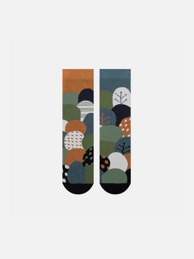 Geometry Print Mid-Calf Socks Product Image