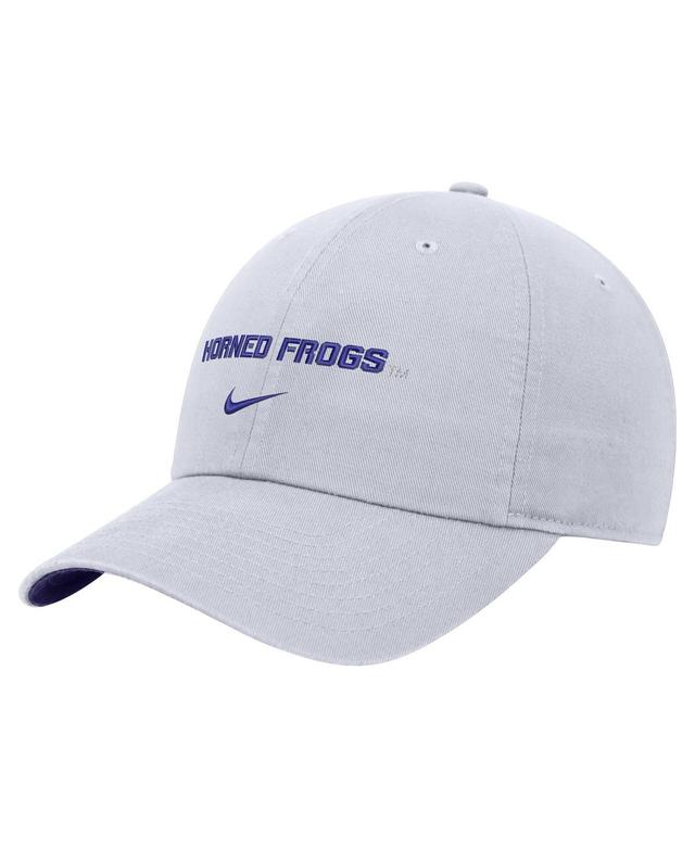 Nike Mens White Tcu Horned Frogs 2024 Sideline Club Adjustable Hat Product Image