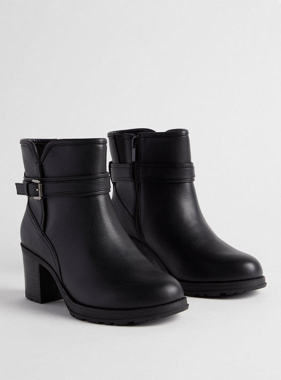 Side Buckle Heeled Bootie (WW) product image