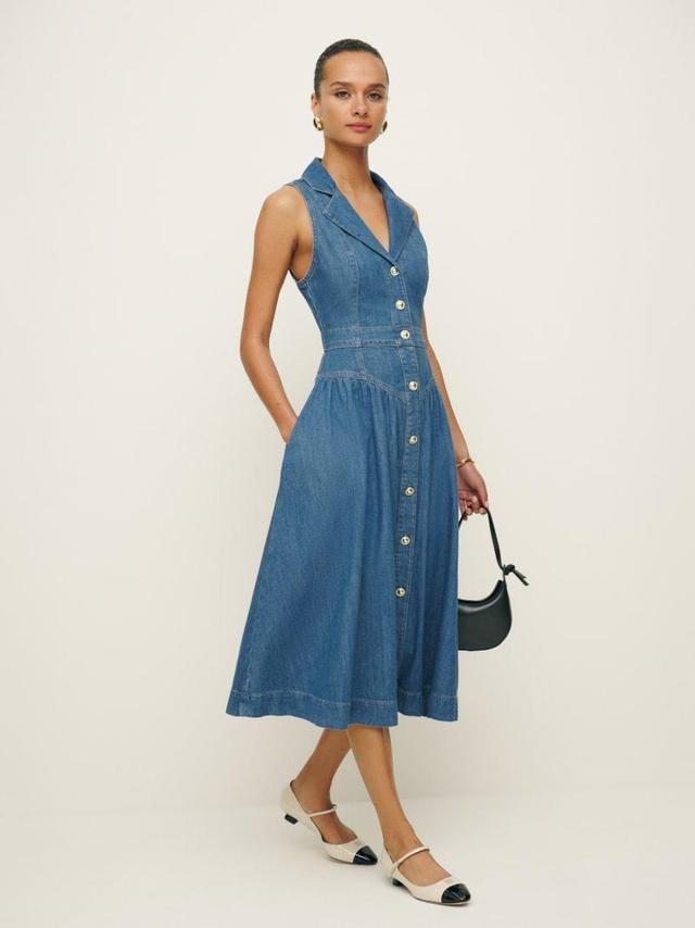 Ellison Denim Midi Dress Product Image