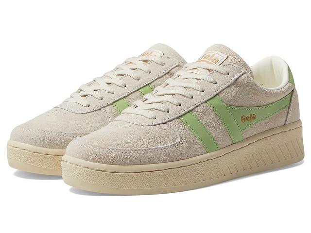 Gola Grandslam Suede (Off-White/Patina Green) Women's Shoes Product Image