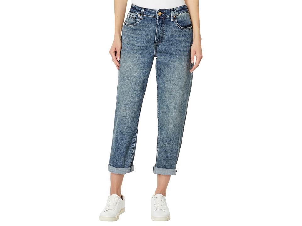 KUT from the Kloth Sienna Baggy Boyfriend Crop Regular Hem In Shaped (Shaped) Women's Jeans Product Image