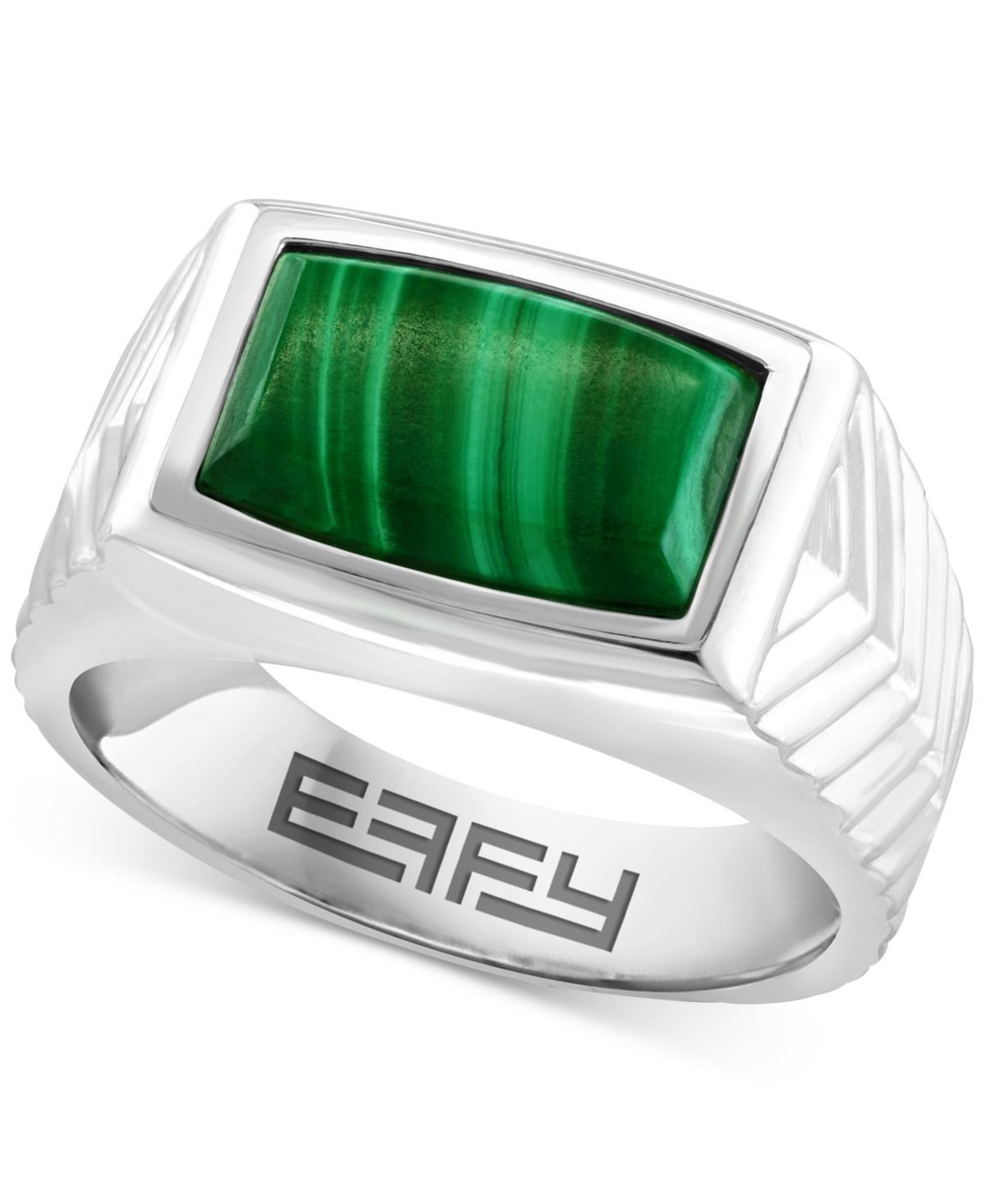 Effy Mens Malachite Ring in Sterling Silver Product Image