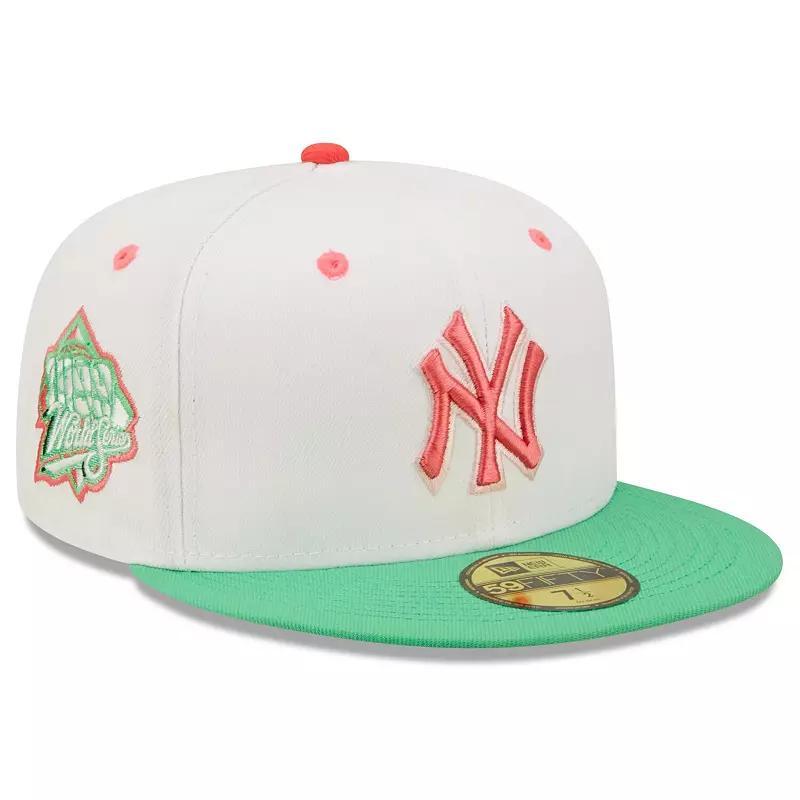 Mens New Era /Green New York Yankees 1999 World Series Watermelon Lolli 59FIFTY Fitted Hat Product Image