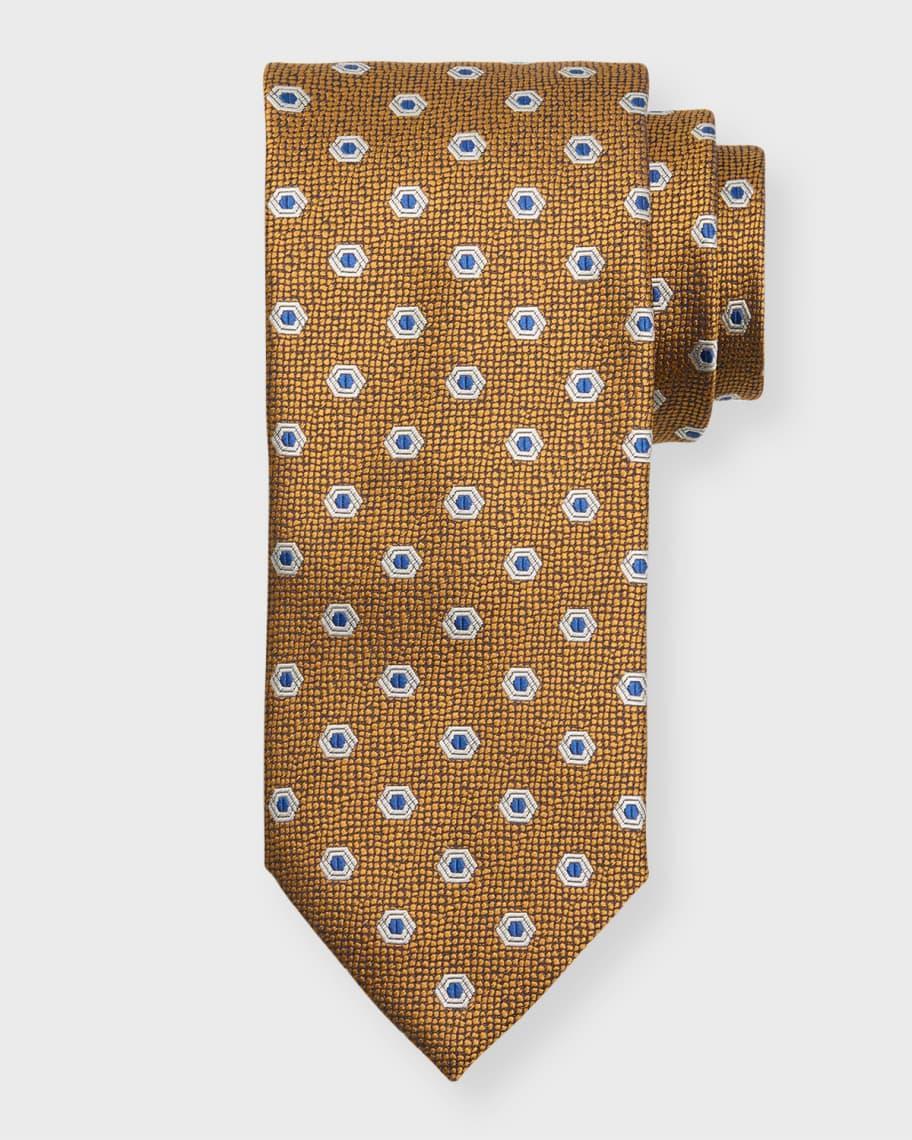 Men's Hexagon Silk Jacquard Tie Product Image