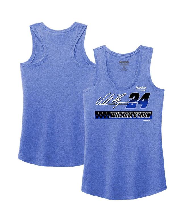 Womens Hendrick Motorsports Team Collection Royal William Byron Racerback Tank Top Product Image