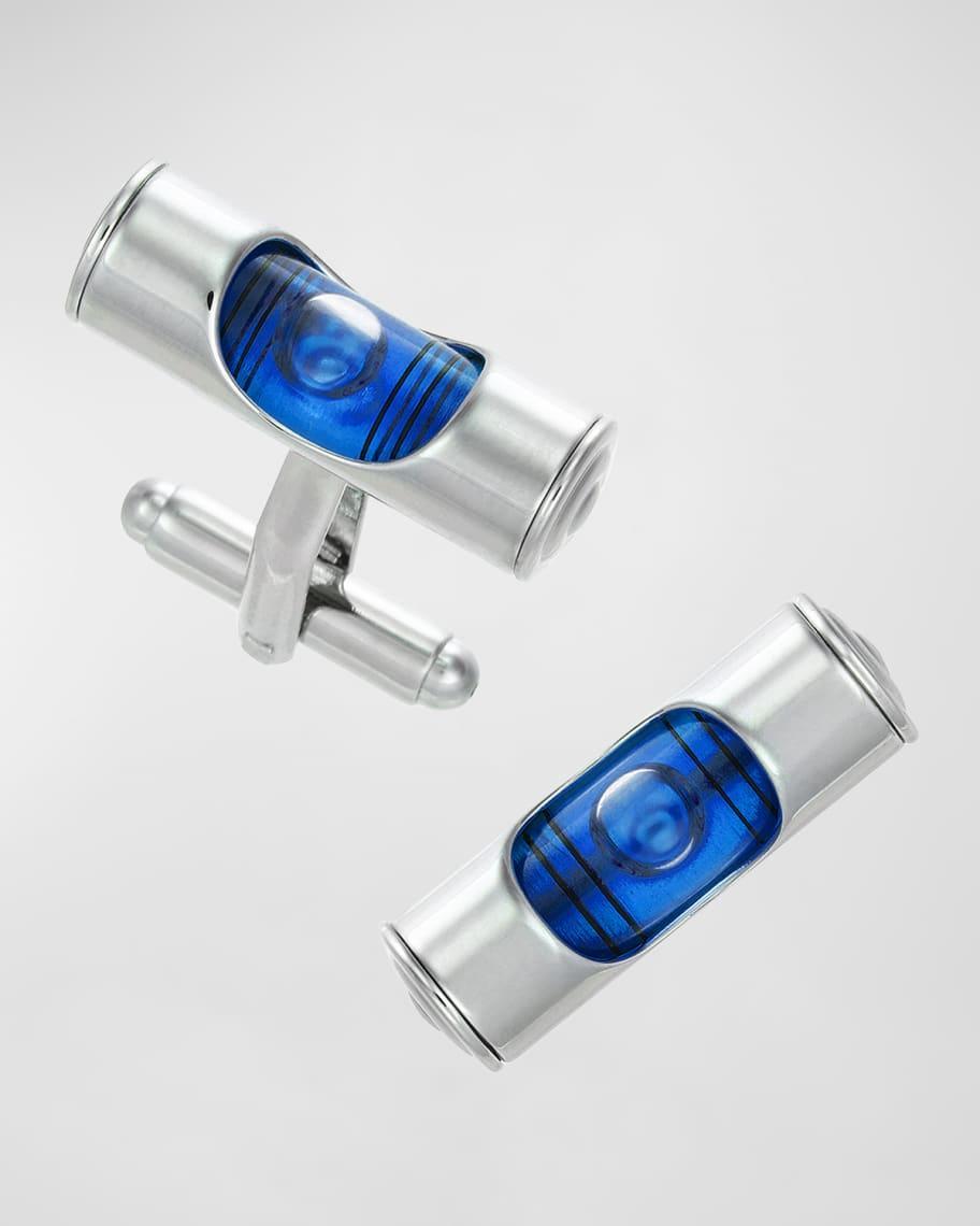 Men's Blue Level Cufflinks Product Image