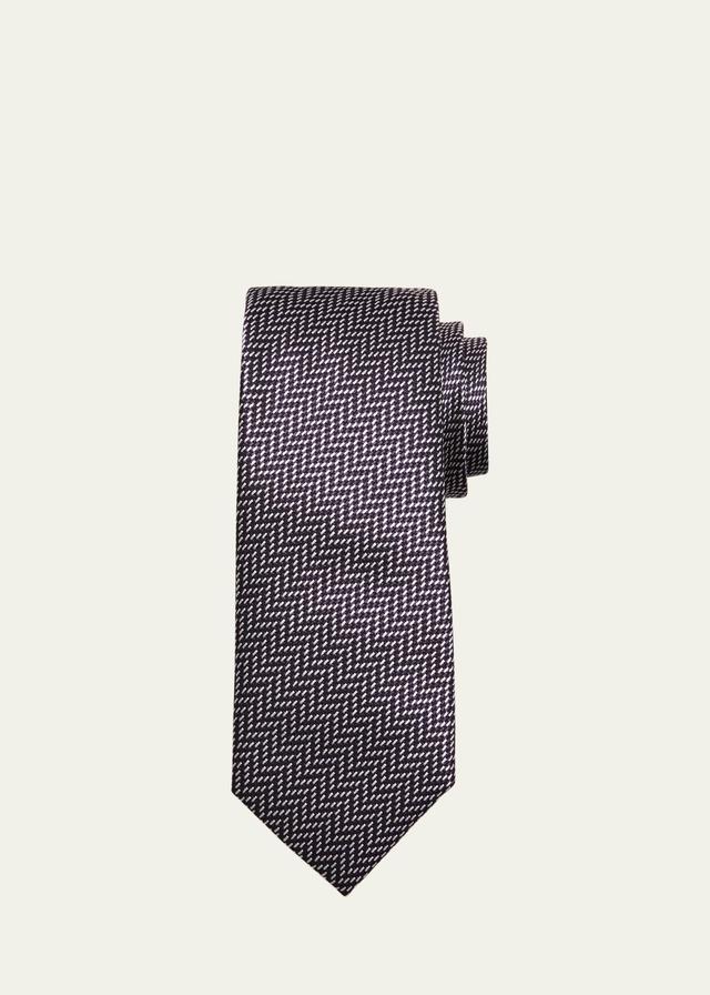 TOM FORD Micro Jacquard Mulberry Silk Tie Product Image